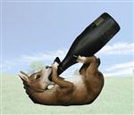 FRMD25737 Moonshine Mule Wine Bottle Holder